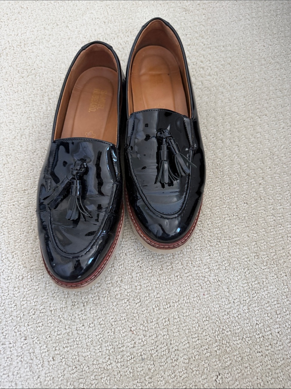 Women’s Black Patent Tassel Loafers
